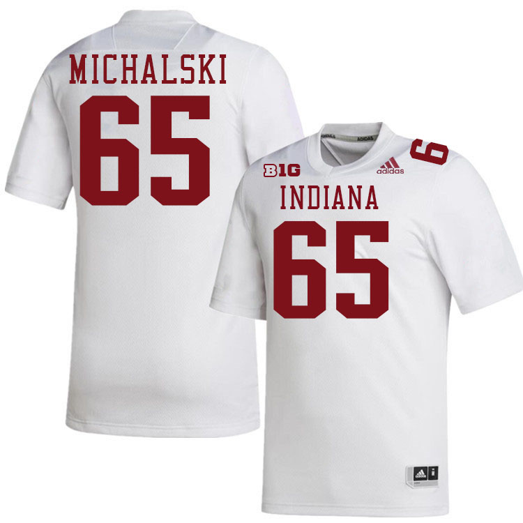 Zen Michalski Indiana Jerssey,Indiana University Hooisers Football Jersey,Uniforms-White